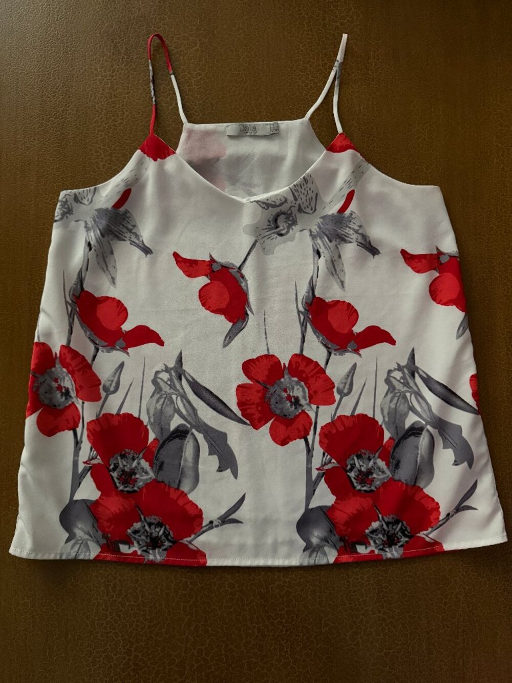 Dalia Floral Spaghetti String Tank Top - Size Small